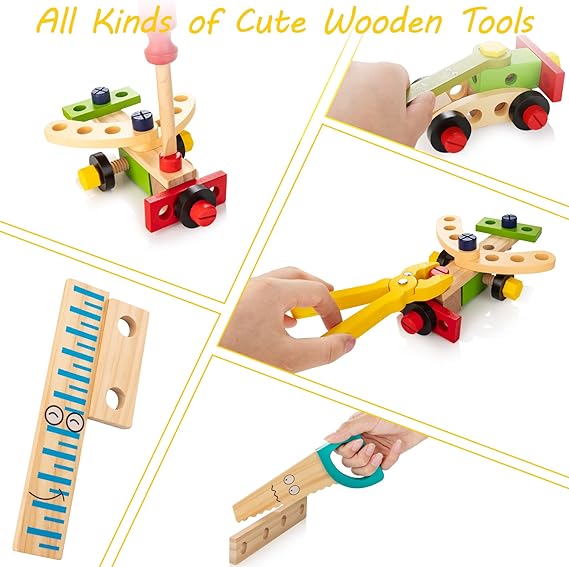 Maliben | Wooden Tool Set - Discover Creative Play Fun For Children