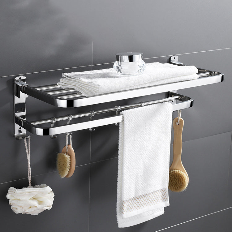 Maliben | Contemporary Bathroom Accessory Set Made Of Chrome-Plated Stainless Steel With Bathrobe Hooks/Towel Rail
