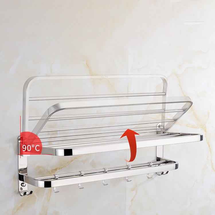 Maliben | Contemporary Bathroom Accessory Set Made Of Chrome-Plated Stainless Steel With Bathrobe Hooks/Towel Rail