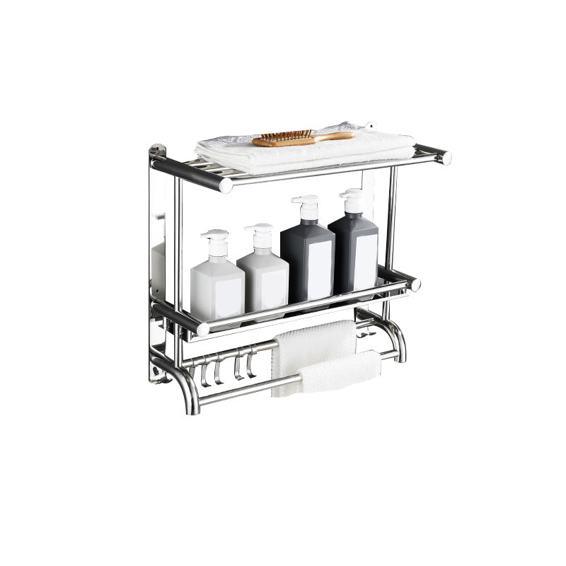 Maliben | Contemporary Bathroom Accessory Set Made Of Chrome-Plated Stainless Steel With Bathrobe Hooks/Towel Rail