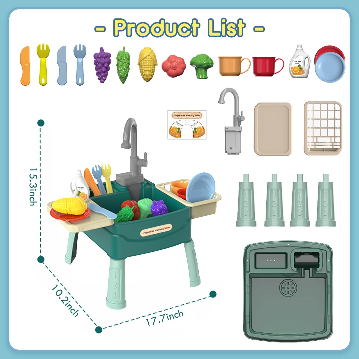 Maliben | Waterwonder - Play Kitchen With Magical Faucet