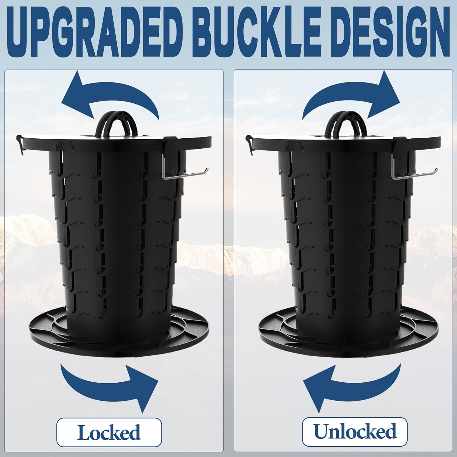 Maliben | Portable Toilet With Adjustable Height – Campmate