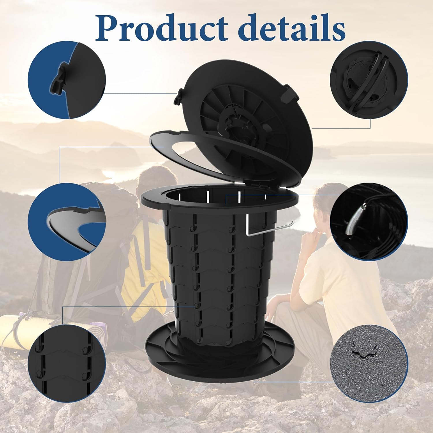 Maliben | Portable Toilet With Adjustable Height – Campmate