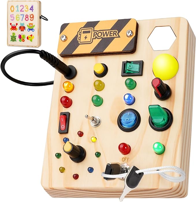 Maliben | Montessori Toddler Pin Board - Discovering With Creative Lights