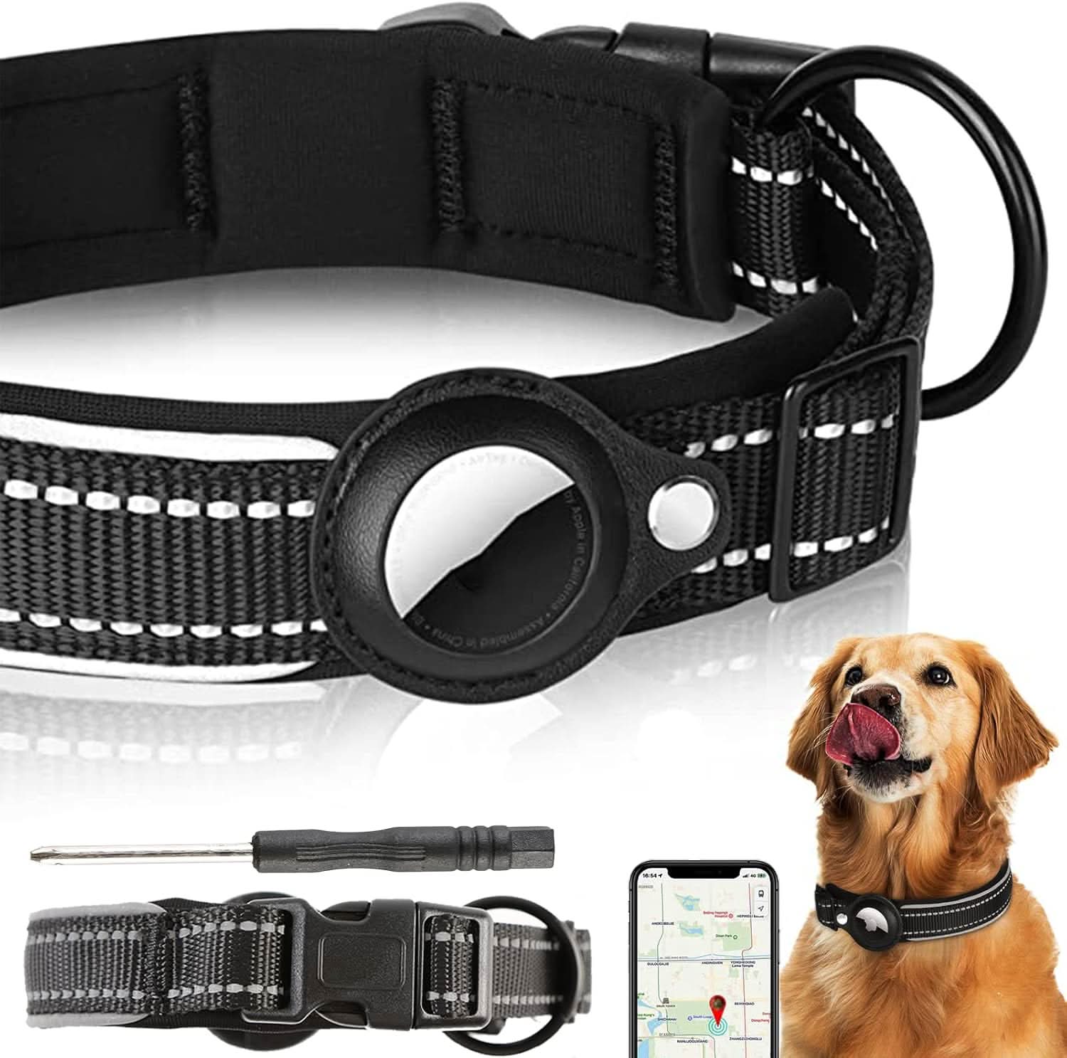 Maliben | LEAZO - AirTag Dog Collar