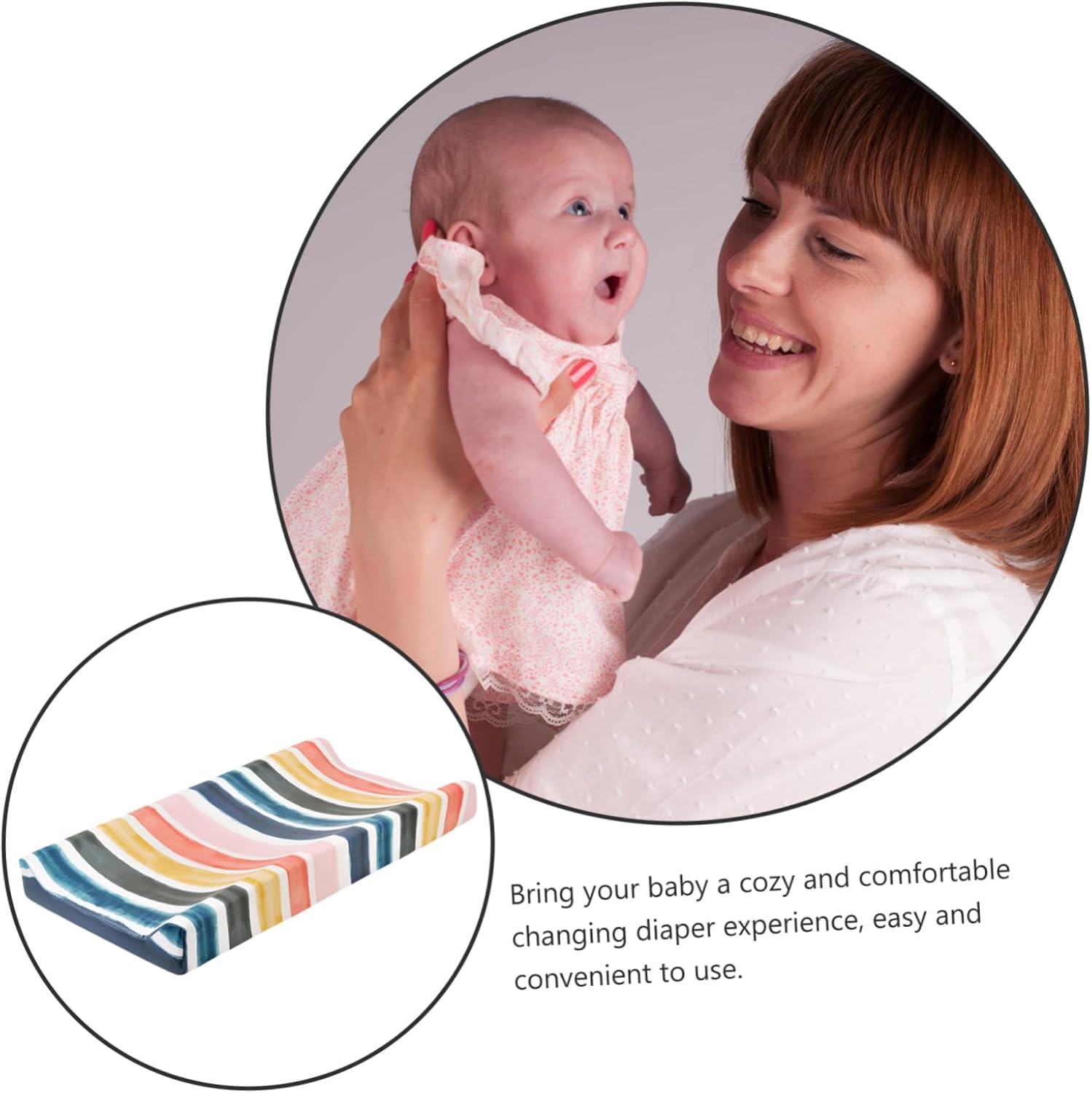 Maliben | Changing Mat Cover For Babies – Soft Fitted Cover For Changing Table