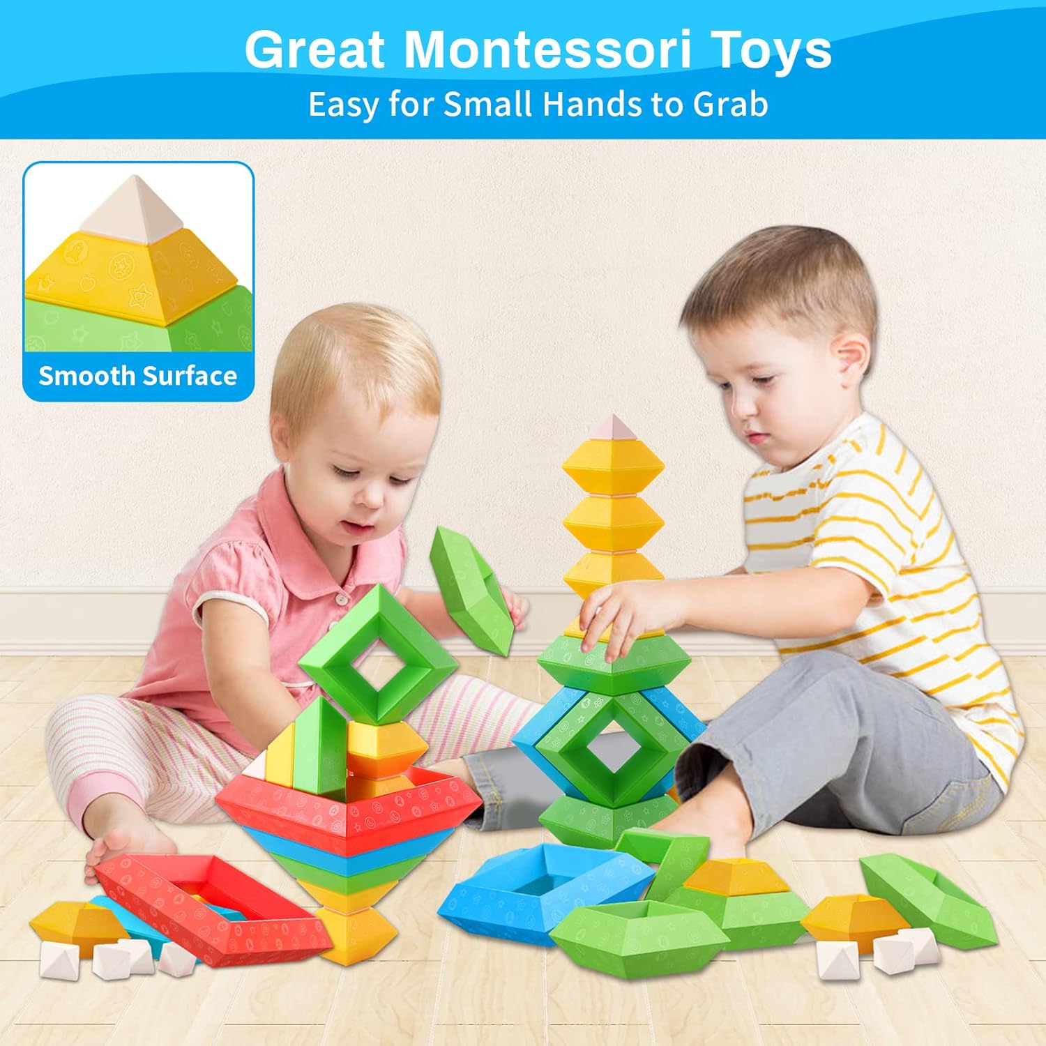 Maliben | Multifunctional Montessori Blocks - Stimulate Creativity For Children