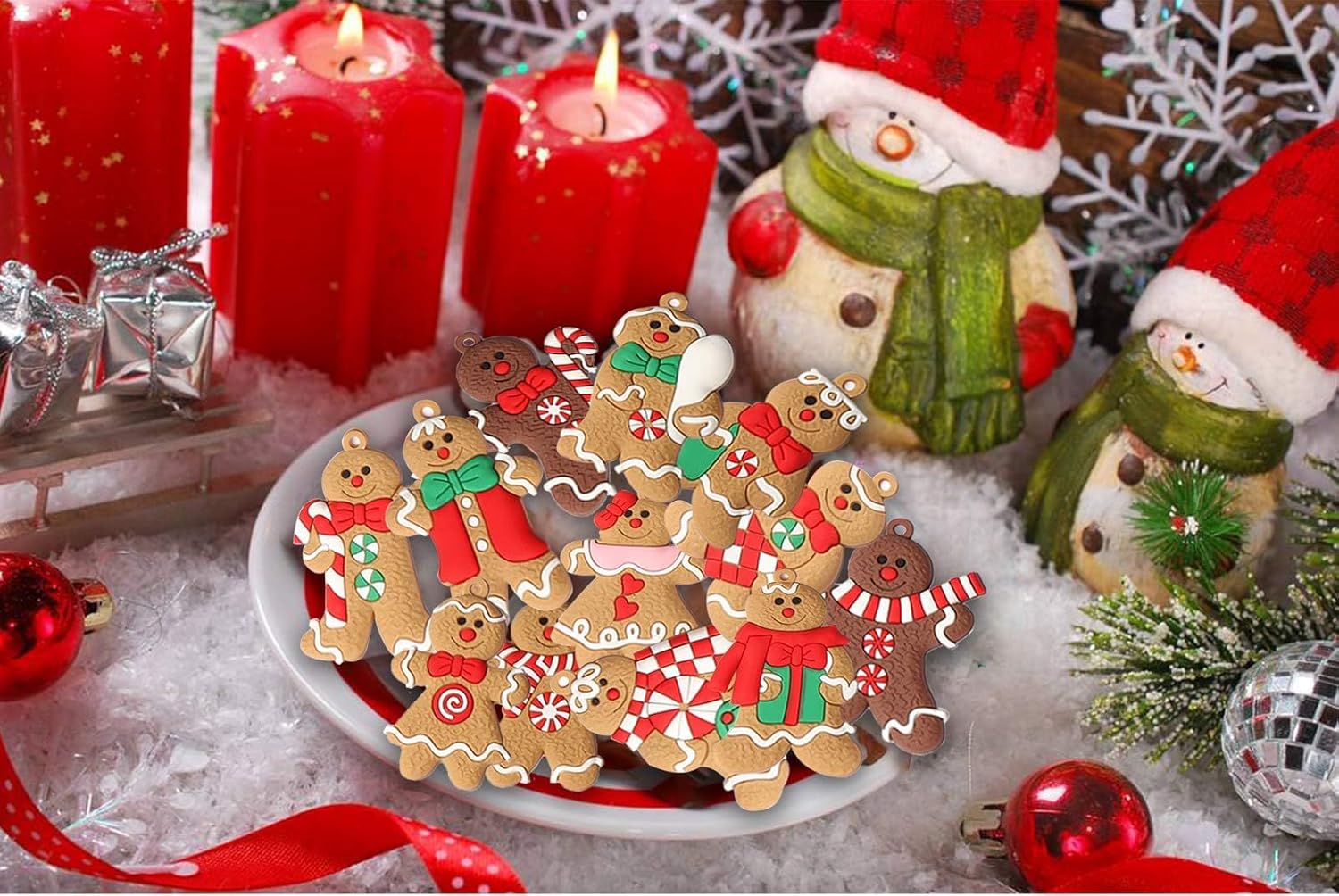 Maliben | Set Of 12 Gingerbread Ornaments - Sweetbakes