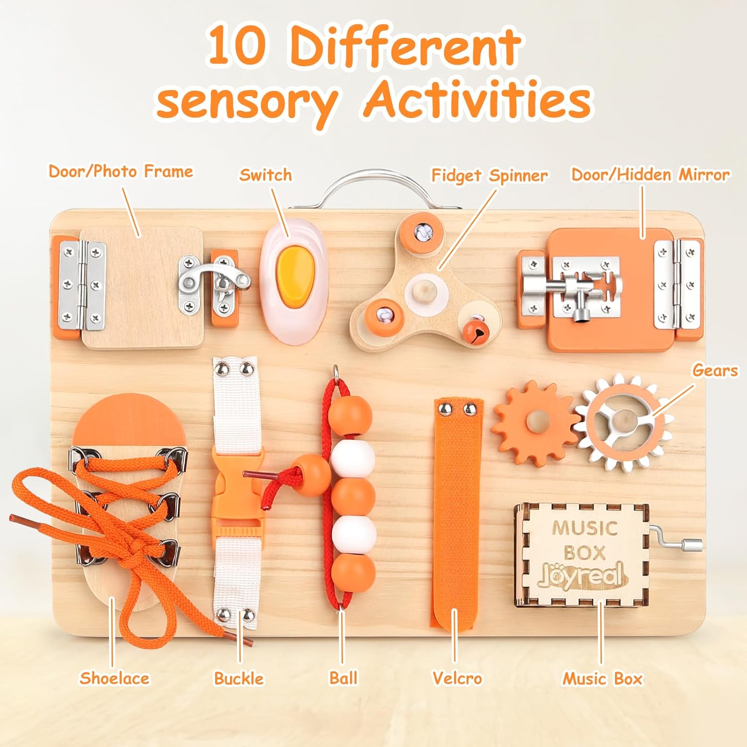 Maliben | Creative Wooden Activity Board For Kids - Play & Learn