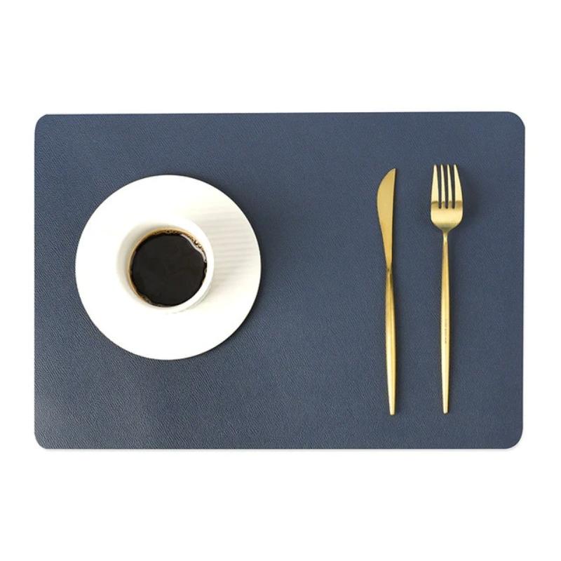 Maliben | Modern Rectangular Waterproof PU Leather Place Mats