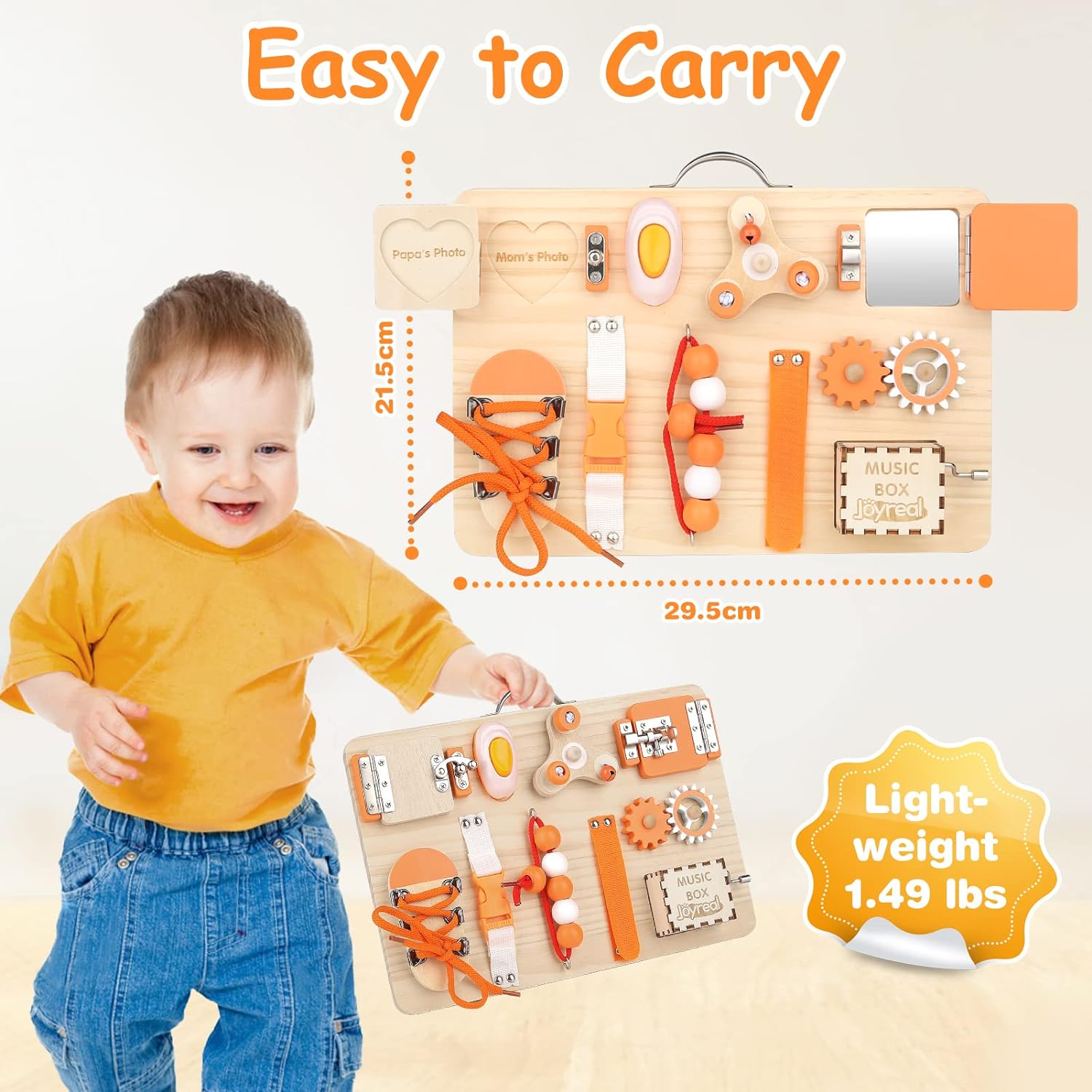 Maliben | Creative Wooden Activity Board For Kids - Play & Learn