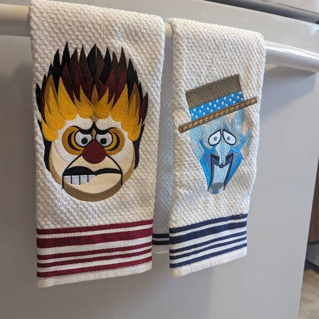 Maliben | Heat Miser Snow Miser Christmas Towel
