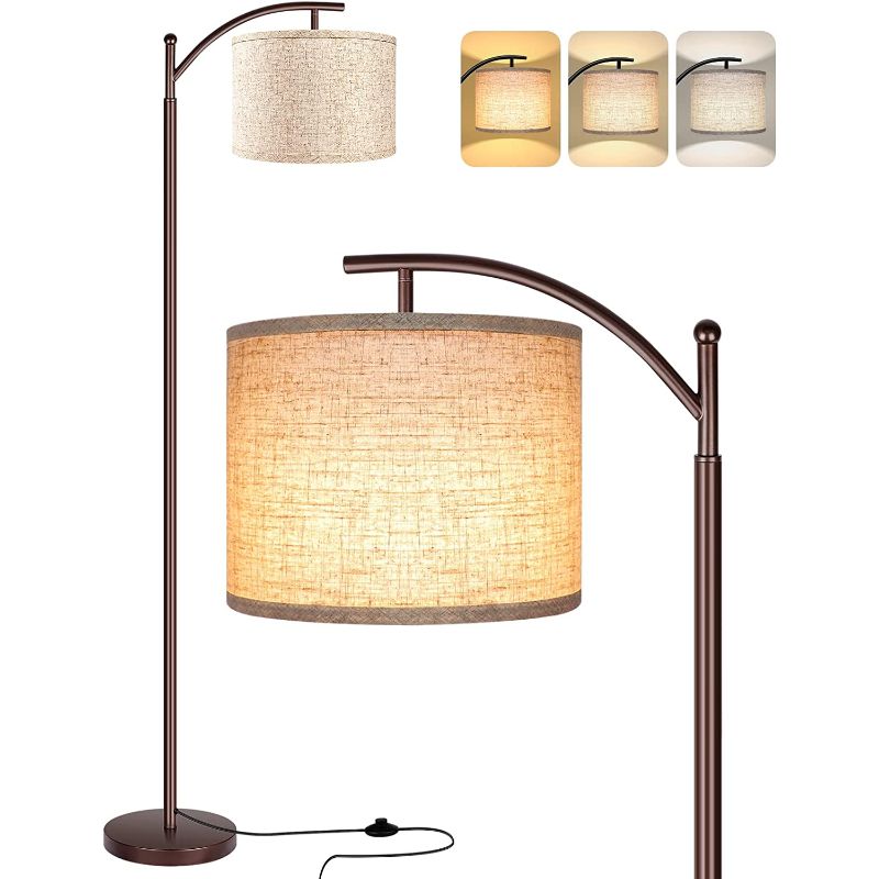 Maliben Floor lamp with 3 color temperatures LED bulb, floor lamp high industrial...