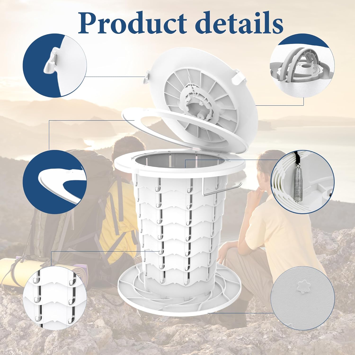 Maliben | Portable Toilet With Adjustable Height – Campmate