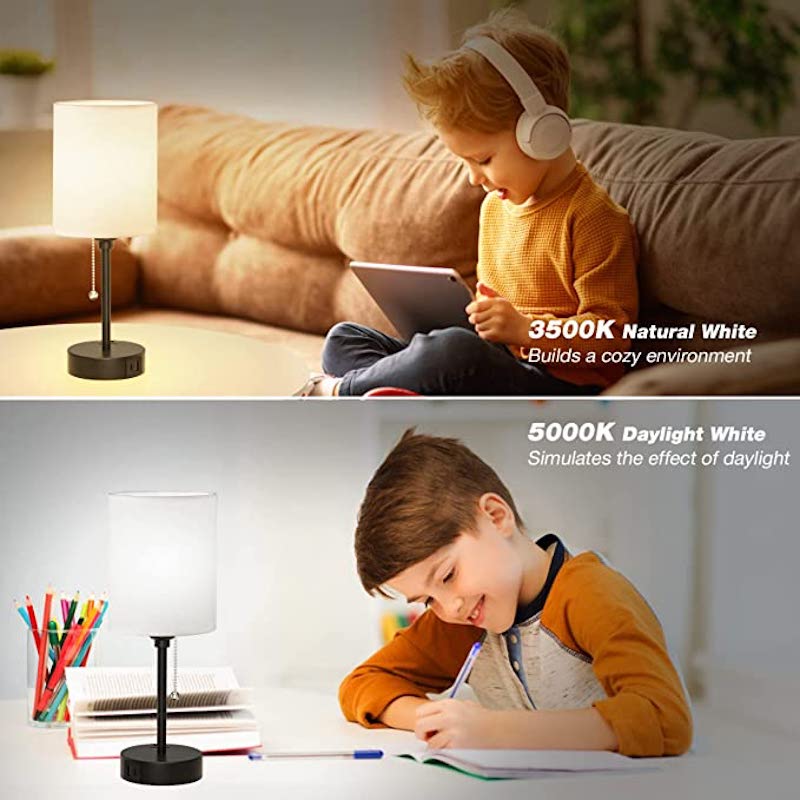 Maliben | Elegant Table Lamp With Smart Charging Options And Three Colors