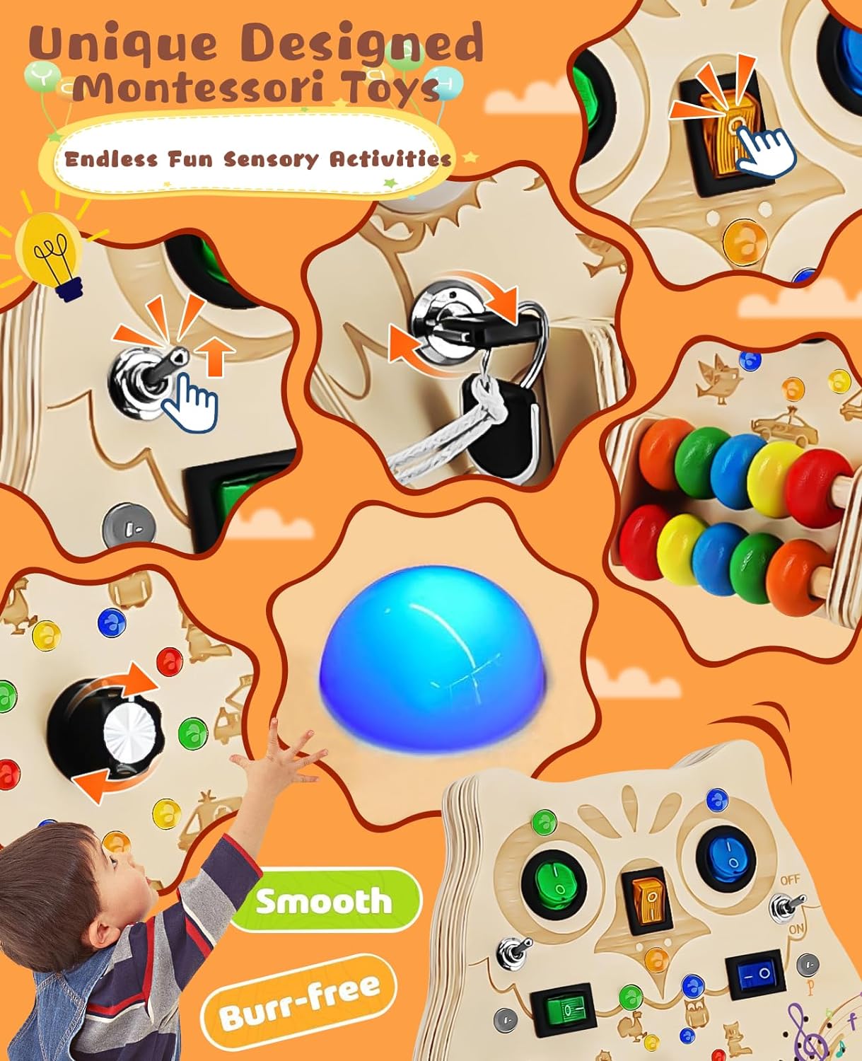 Maliben | Playing Board - Discover And Learn With The Enchanting Playboard For Kids