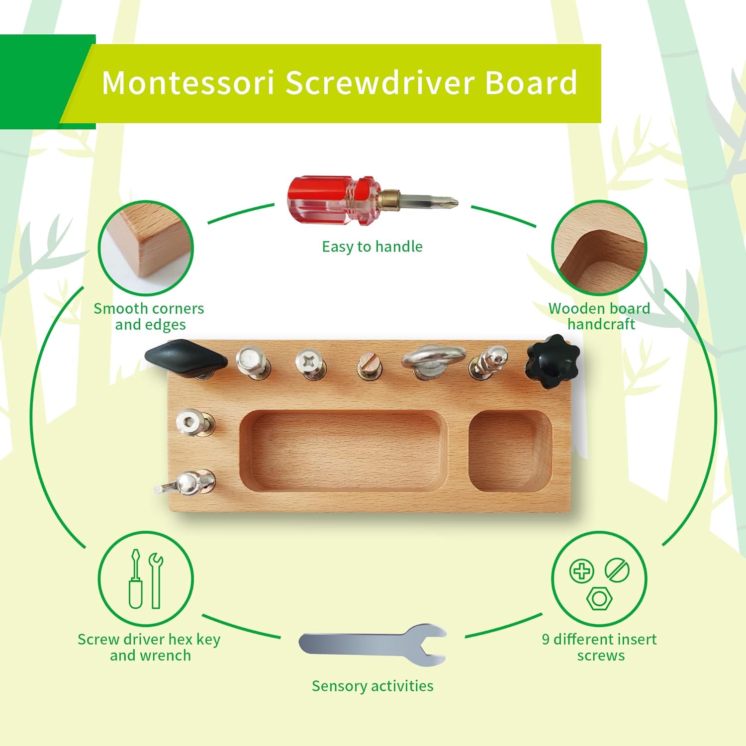 Maliben | Busy Board Toy - Educational Montessori Play Board For Creative Children