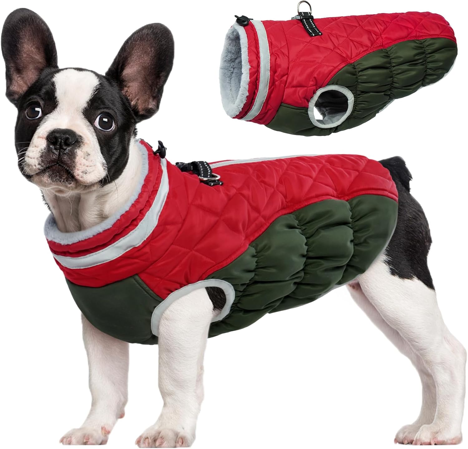 Maliben SafeWalk Winter Harness Jacket – Waterproof dog jacket with reflection and...