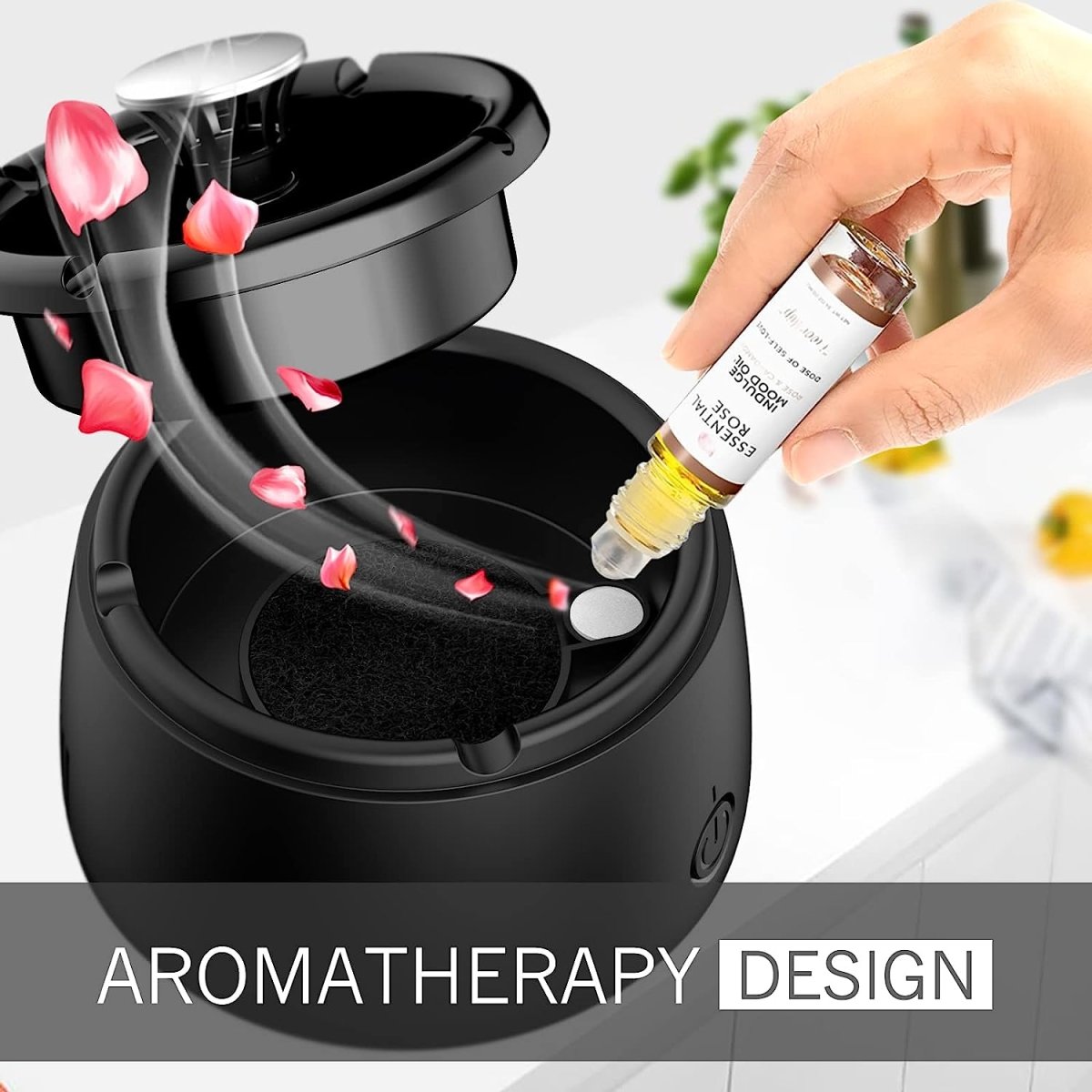 Maliben Odorless Smoke-Free Ashtray - Portable Smoke Catcher with Scent Filter