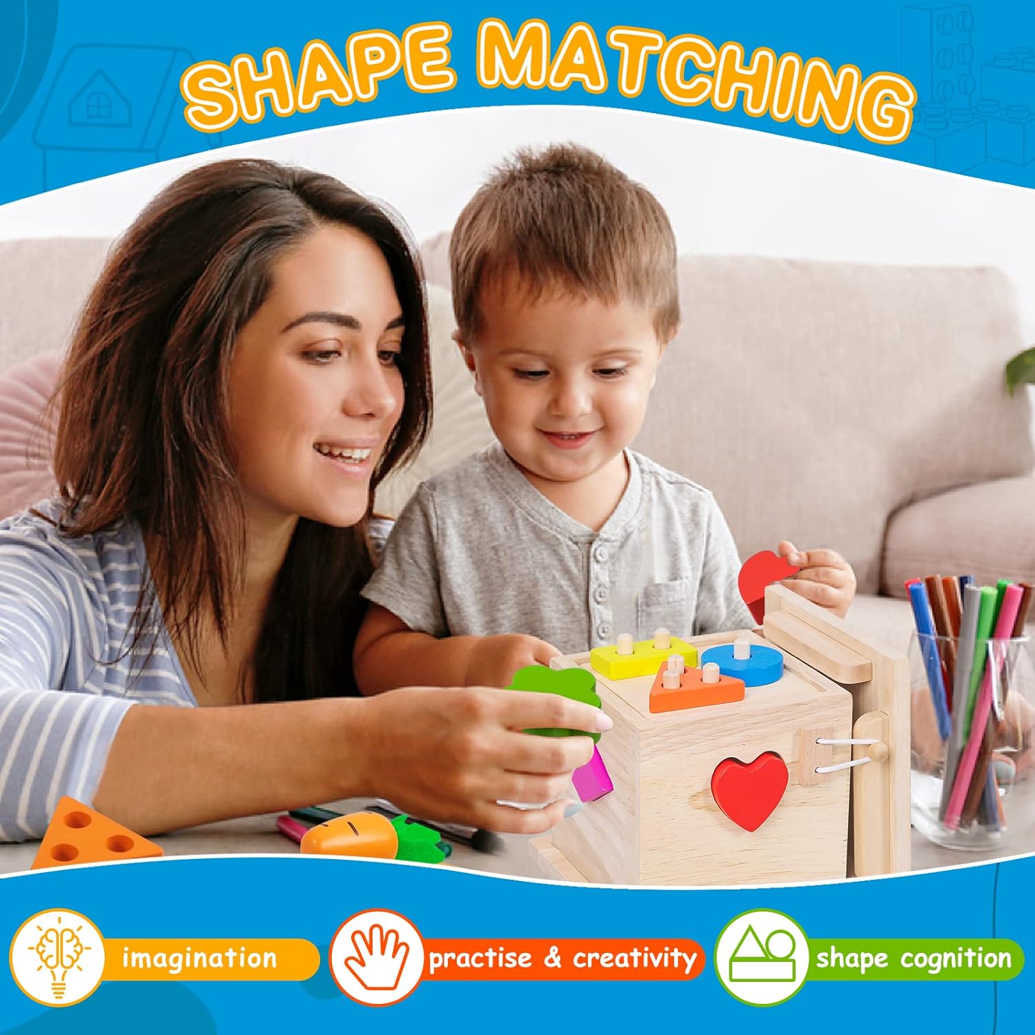 Maliben | Educational Baby Toy Set - Educational Playset For Growing Babies