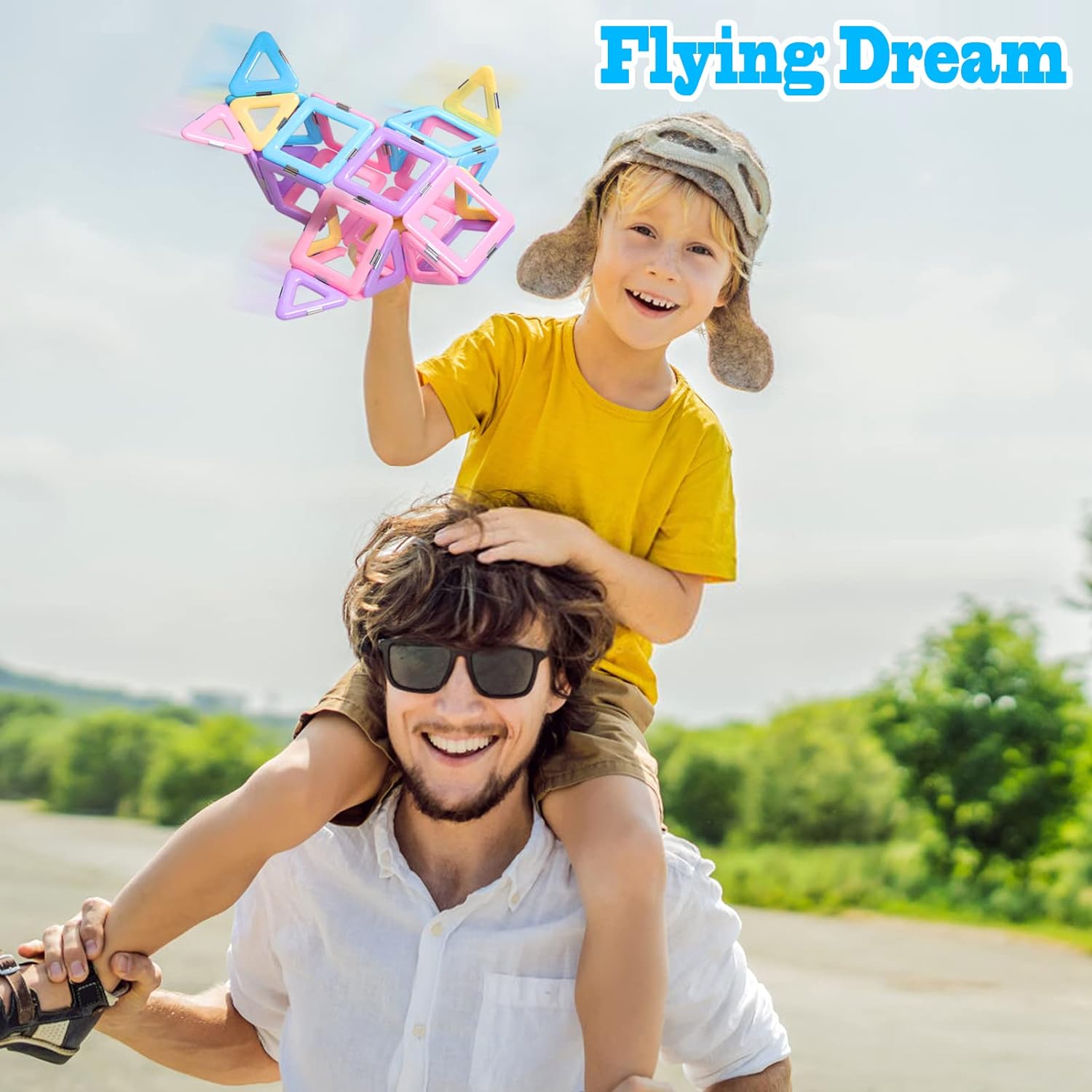 Maliben | Magnetic Tiles Toy Set - Create Endless Building Adventures