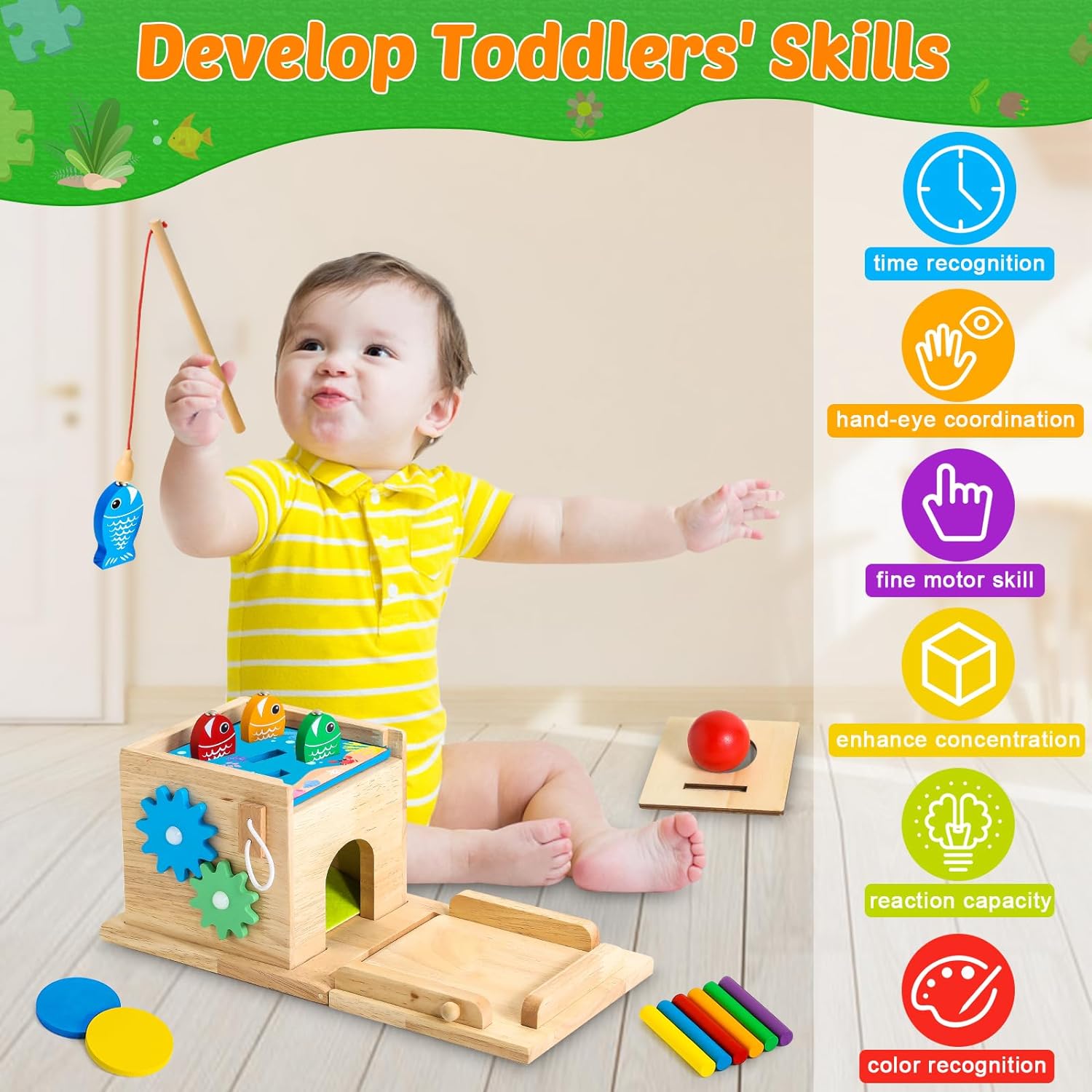 Maliben | Educational Baby Toy Set - Educational Playset For Growing Babies