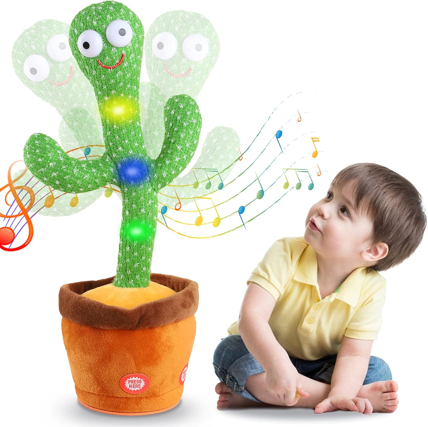 Maliben | Talking Cactus - Interactive Children's Toy