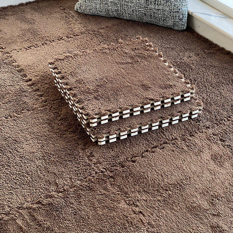 Maliben | Modern Carpet Tiles Level Loop Plug-In System Square Bedroom Carpet Tiles