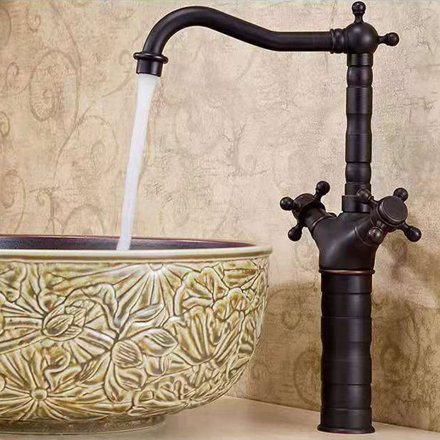 Maliben | Industrial Widespread Bathtub Faucet With Cross Handles Sink Faucet