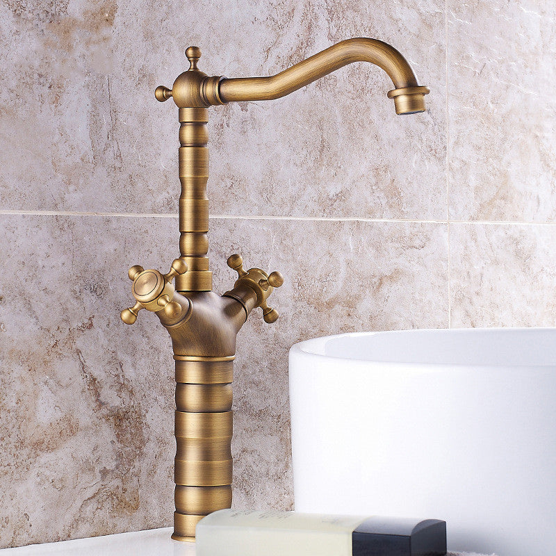 Maliben | Industrial Widespread Bathtub Faucet With Cross Handles Sink Faucet