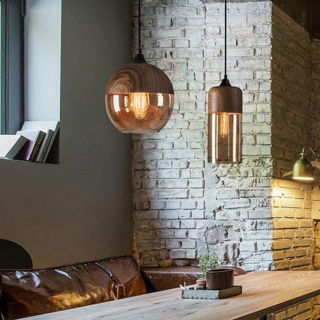 Maliben | Stylish Scandinavian Wooden Ceiling Lamp - Nordluna