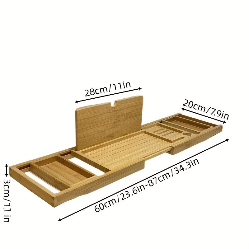 Maliben | Bamboo Bathtub Tray - For Ultimate Relaxation