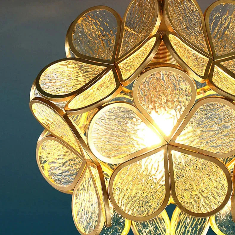 Maliben | Modern Flower Shape Glass Led Pendant Lamp