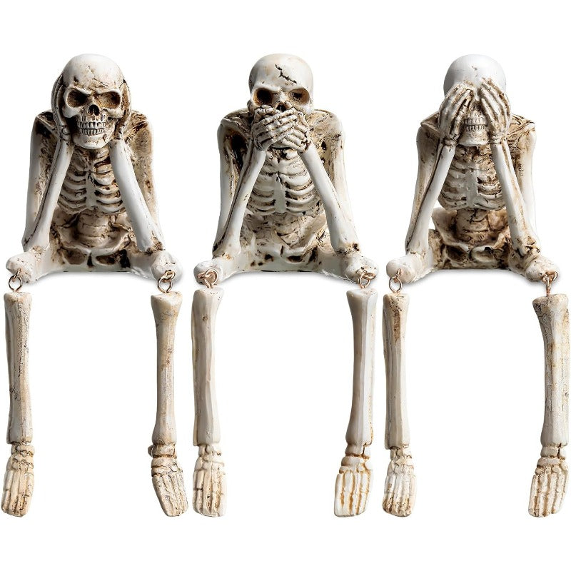 Maliben | Halloween Resin Skeleton Figurines