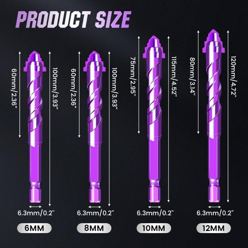 Maliben | Woyuosn Violetshield Quad-Edge Drill Set