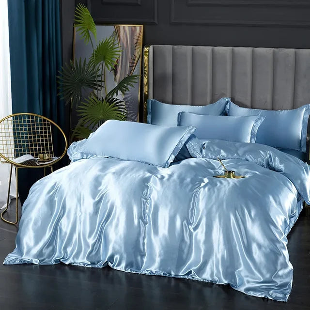 Maliben | Luxury Silk Satin Bedding Set - Silkelegance