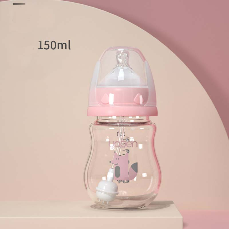 Maliben | Baby Drinking Bottle With Handles – Silicone With Soft Nipple & Animal Design