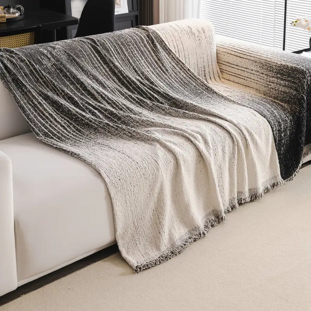 Maliben | Neutral Tone Chenille Sofa Cover