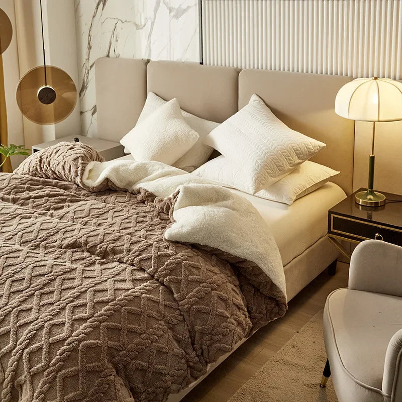 Maliben | Double-Sided Cashmere-Look Duvet Cover - Velvetwarm