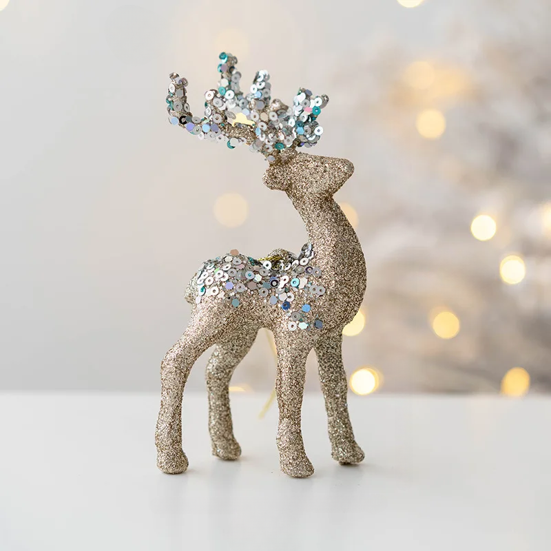 MAliben | Sparkling Deer Ornament – Luxury Christmas Decoration For a Festive Atmosphere
