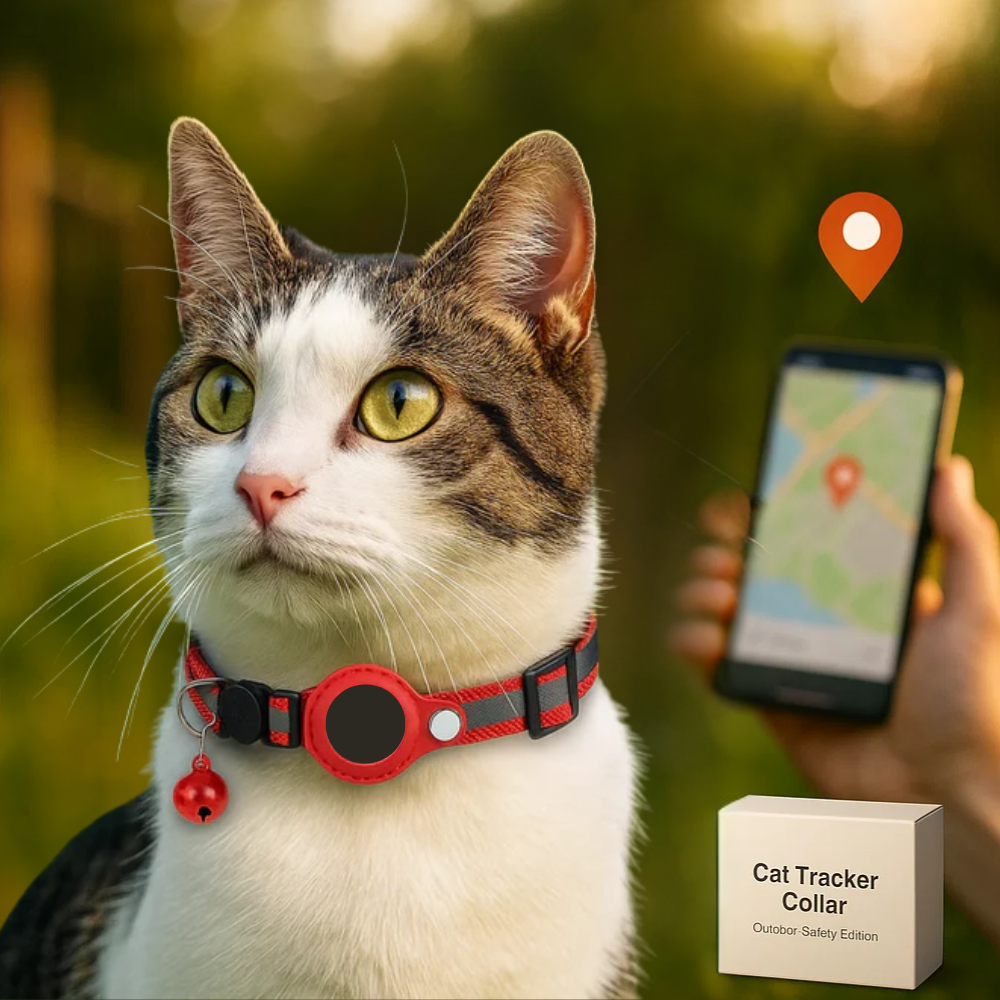 Maliben | Cat GPS Tracker Collar | Quick Release Closure, Reflective Design & Durable for Outdoor Safety Adventures