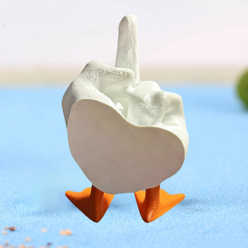 Maliben | Duck Ornament In The Shape Of The Middle Finger
