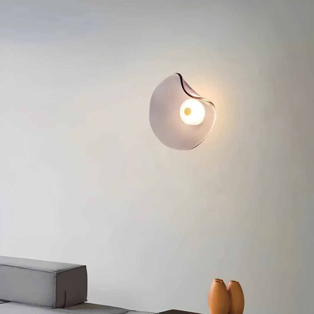 Maliben | Curved Glass Wall Lamp