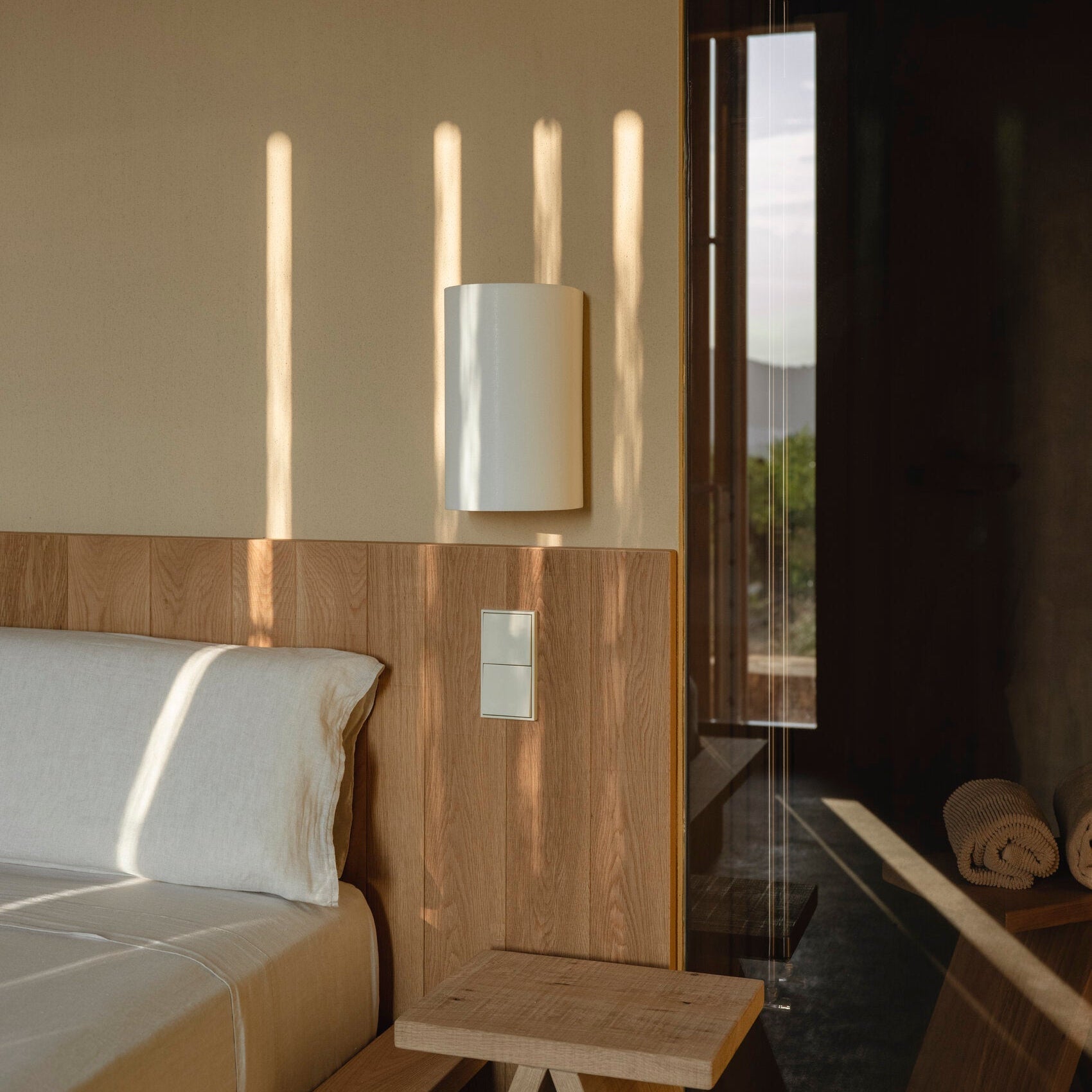 Maliben | Fabric Wall Lamp In Japanese Wabi-Sabi Style