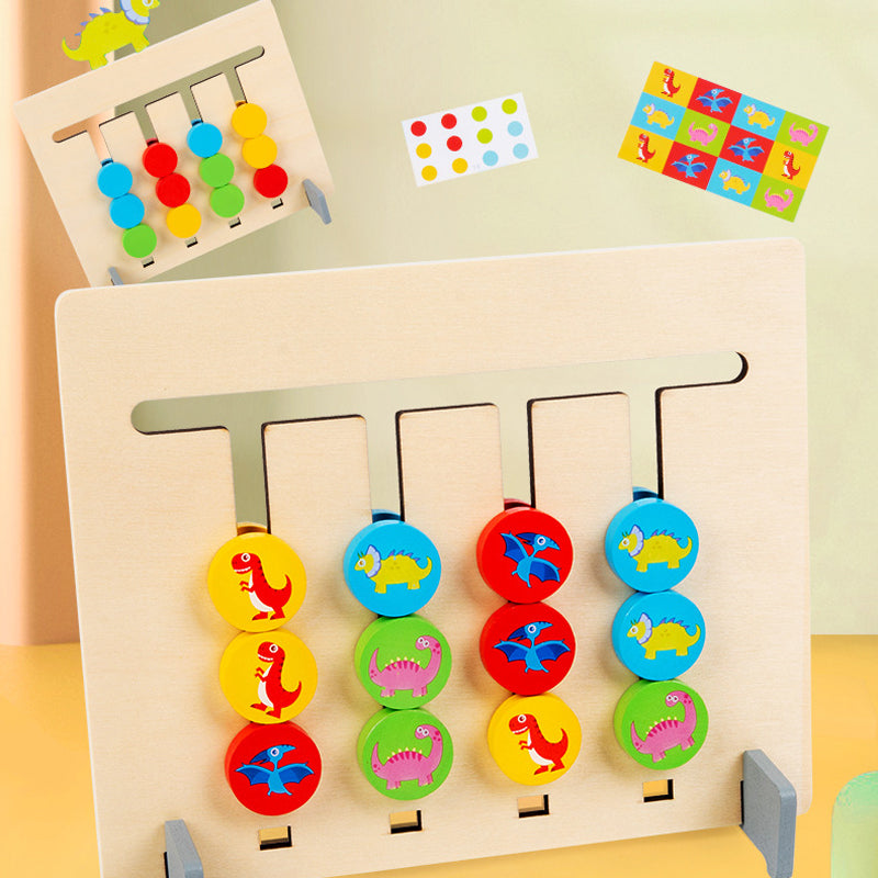 Maliben | 2-Sided Logic Sliding Puzzle Made Of Wood