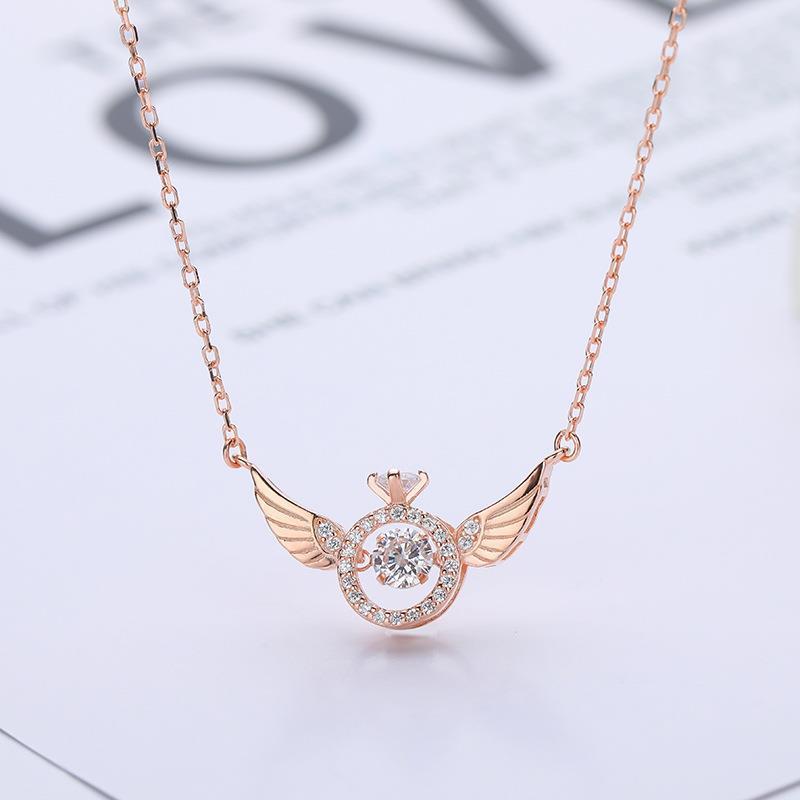 Maliben | Angel Wing Rhinestone Necklace
