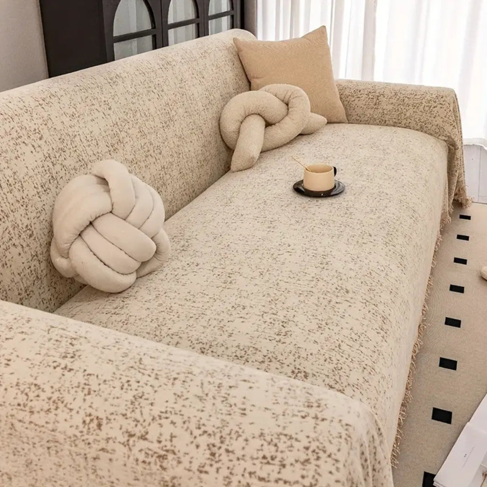 Maliben | Speckled Pattern Chenille Sofa Cover