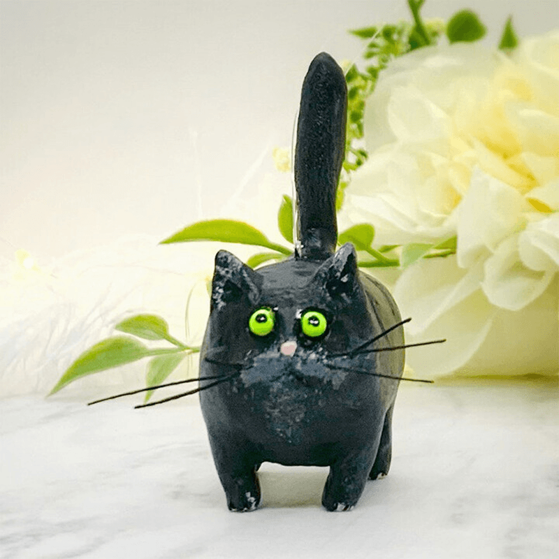 Maliben | Unique Handmade Cat Christmas Ornament - Purrfect Holiday Hangers