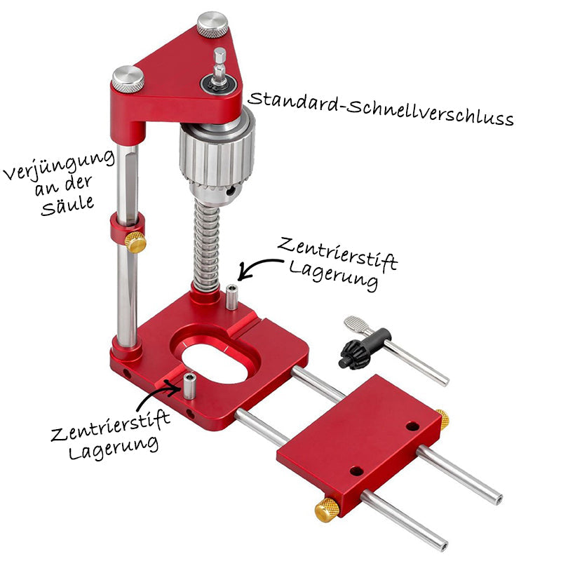 Maliben | Werklinq Precision Drilling Guide For Wood | Exact Positioning & Marking | Sturdy Construction From Alloyed Steel