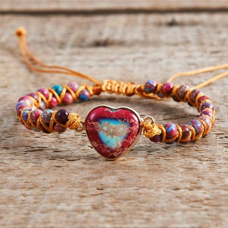 Maliben | Passionate Heart-Jasper Bracelet